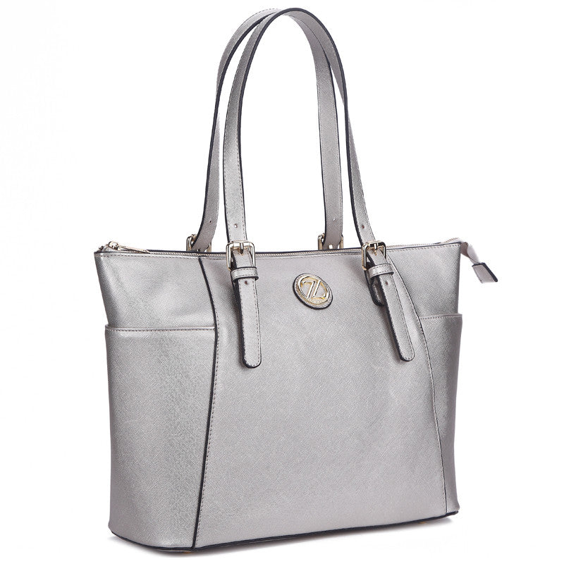 Zeneve London T244 work to weekend tote-Silver