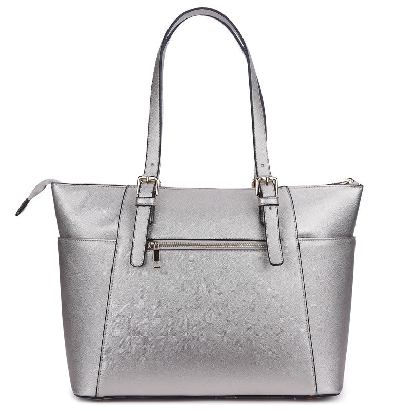 Zeneve London T244 work to weekend tote-Silver