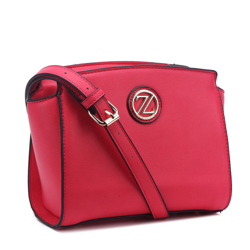 Zeneve London C214plush toned crossbody-Pink