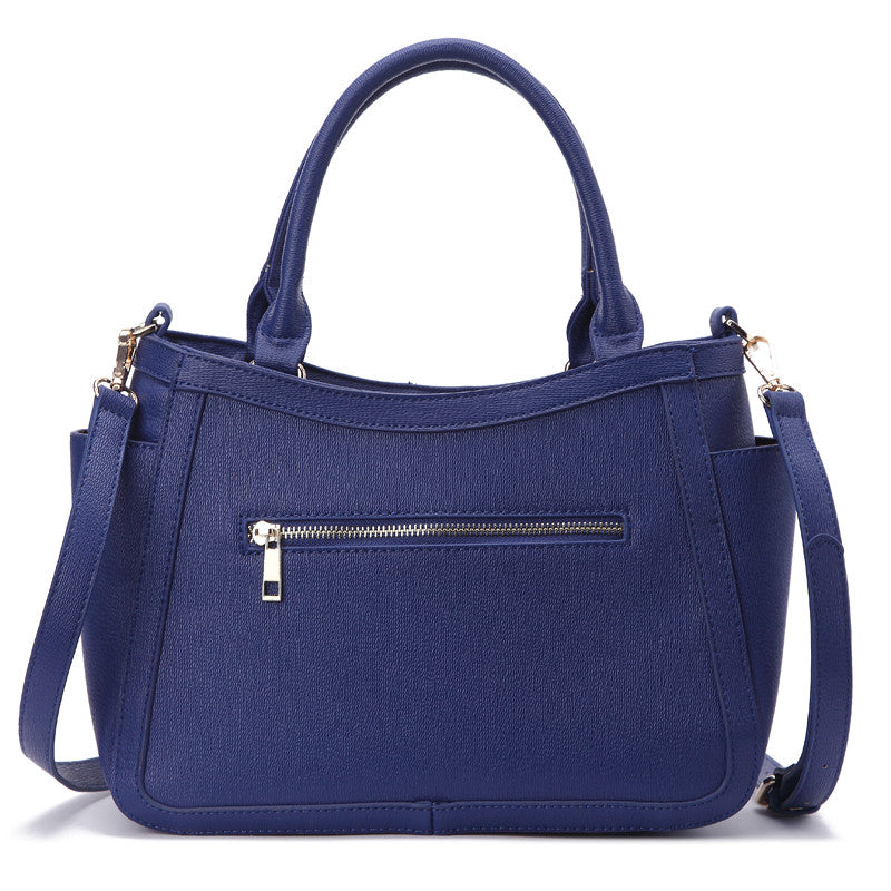 Zeneve London S232 strippled monotone Satchel-Blue