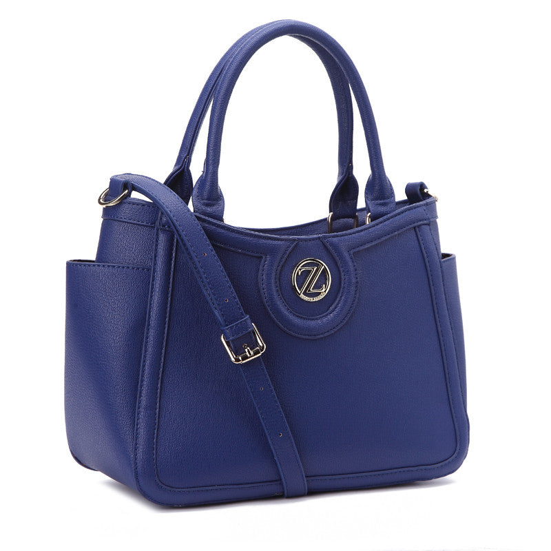 Zeneve London S232 strippled monotone Satchel-Blue