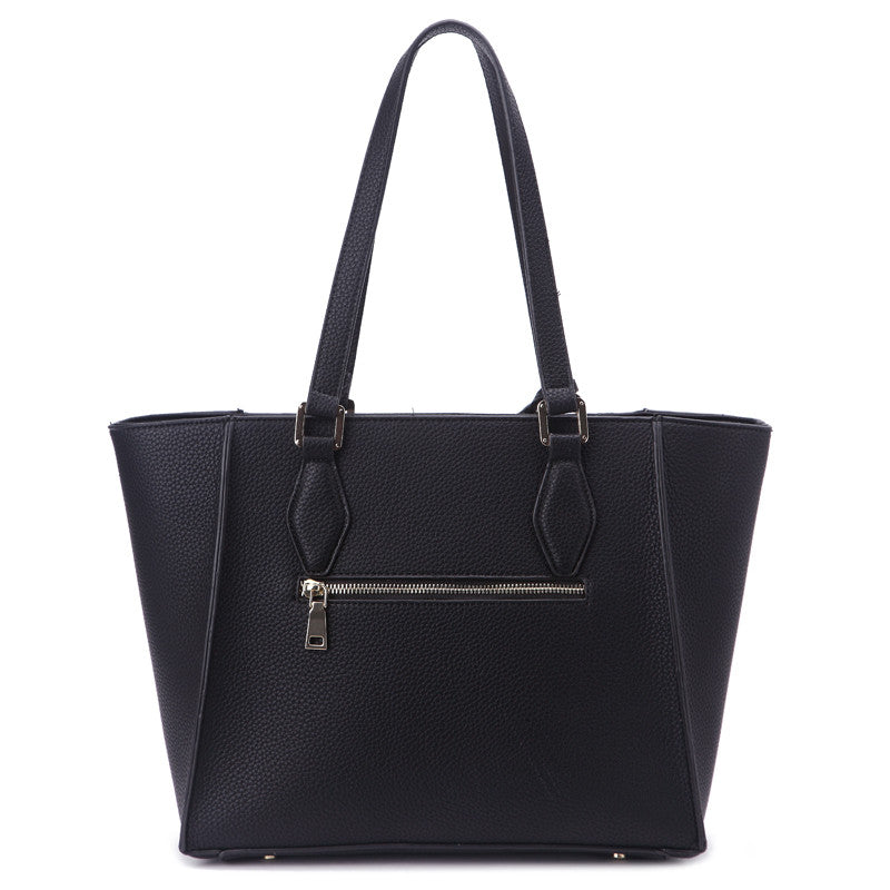 Zeneve London T231 Embossed Pebble tote-Black