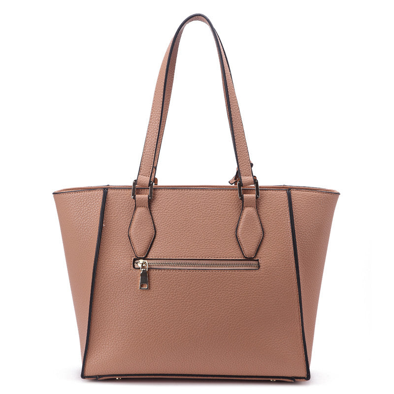 Zeneve London T234 Embossed Pebble tote-Beige