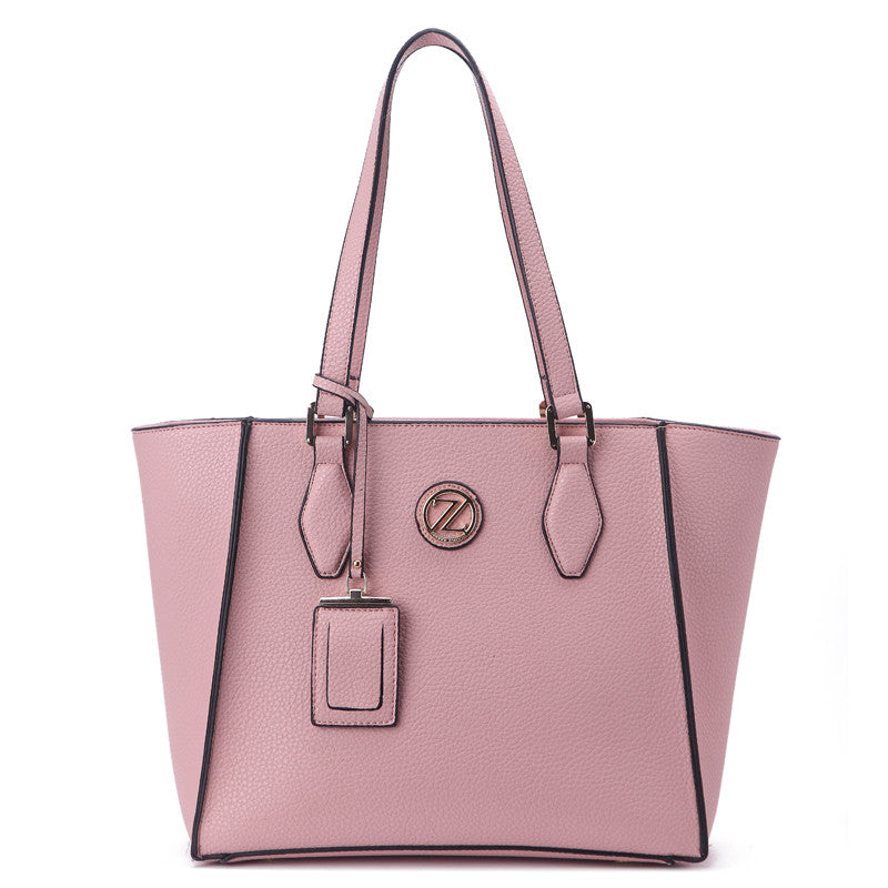 Zeneve London T233 Embossed Pebble tote-Pink