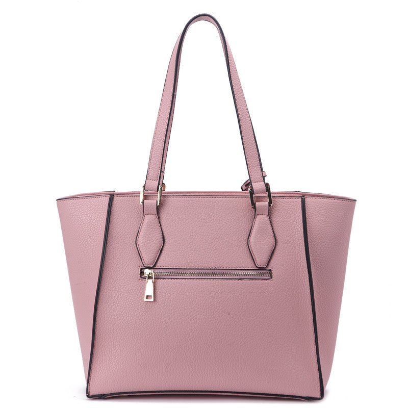 Zeneve London T233 Embossed Pebble tote-Pink
