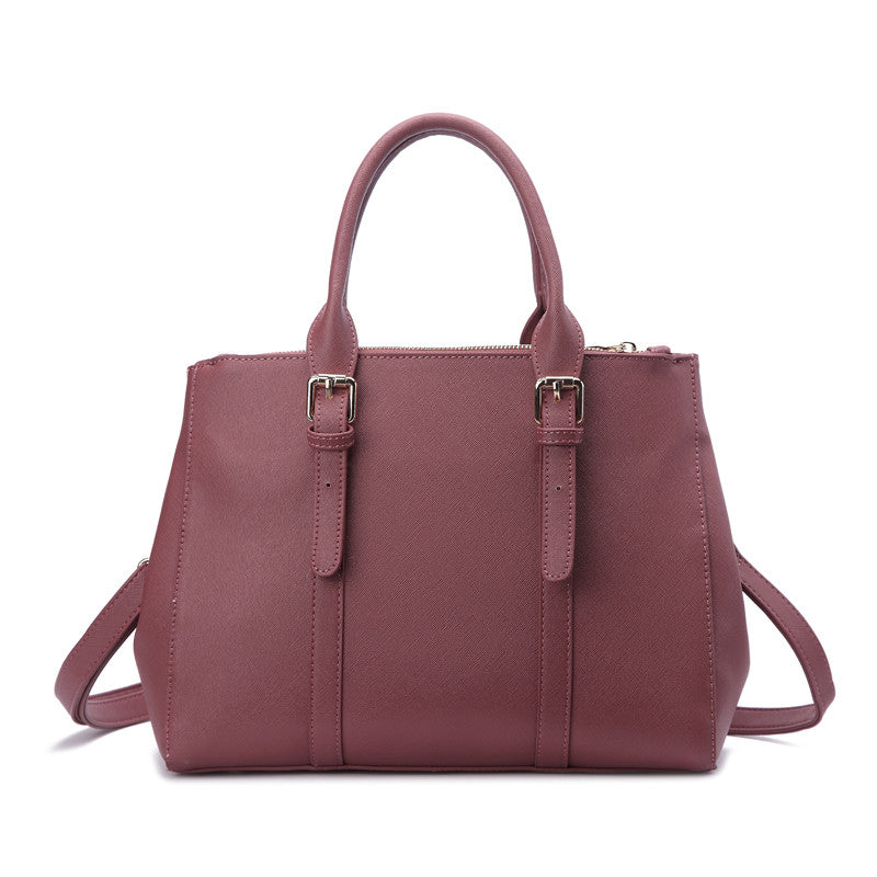 Zeneve London S254 Belted Handle Satchel-Pink