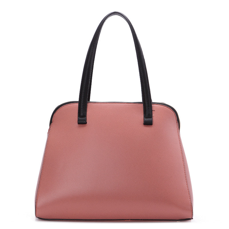 Zeneve London T212 Solid Color Zip Around Tote-Pink