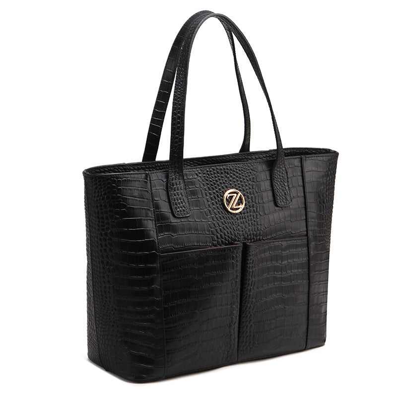 ZENEVE LONDON Womens Black Leather Bag - LT1BL